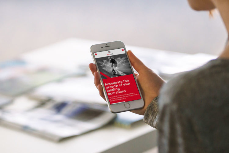 Custom WordPress website for Redline shown on an iPhone by Supersonic Playground
