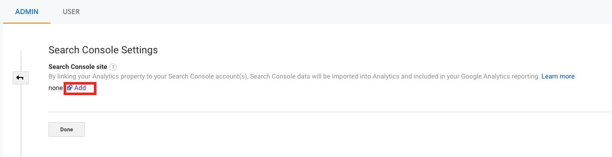 Linking GA with Search Console - Step 3
