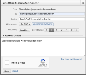 Creating Custom Reports in GA - Step 3